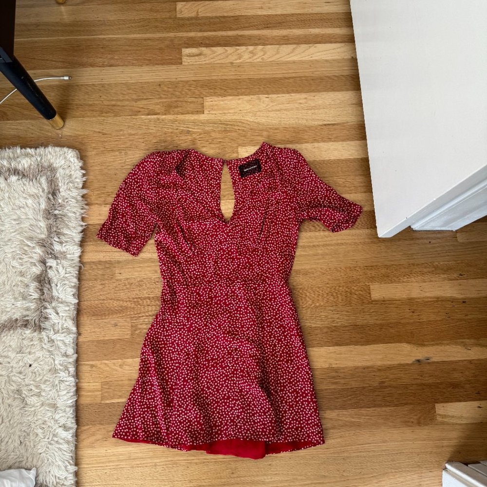 Reformation short sleeve mini dress (size 6)